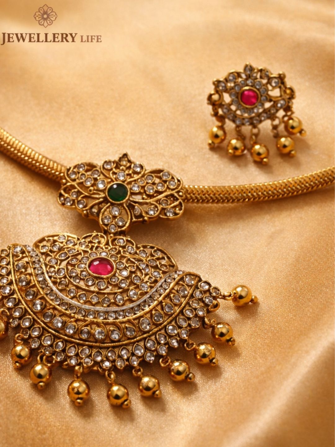 Z099 Gold Look A-like Choker Set