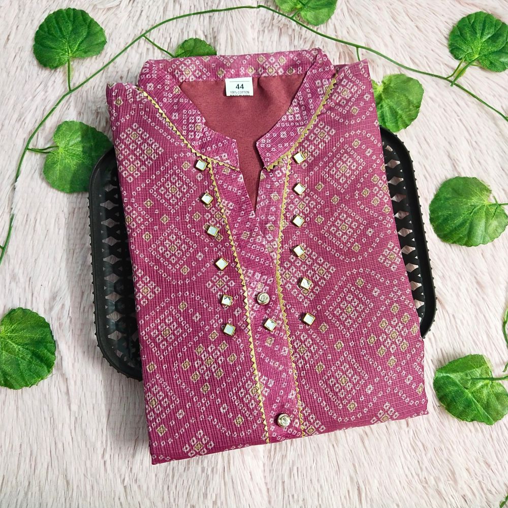011 Mauve pink kurti