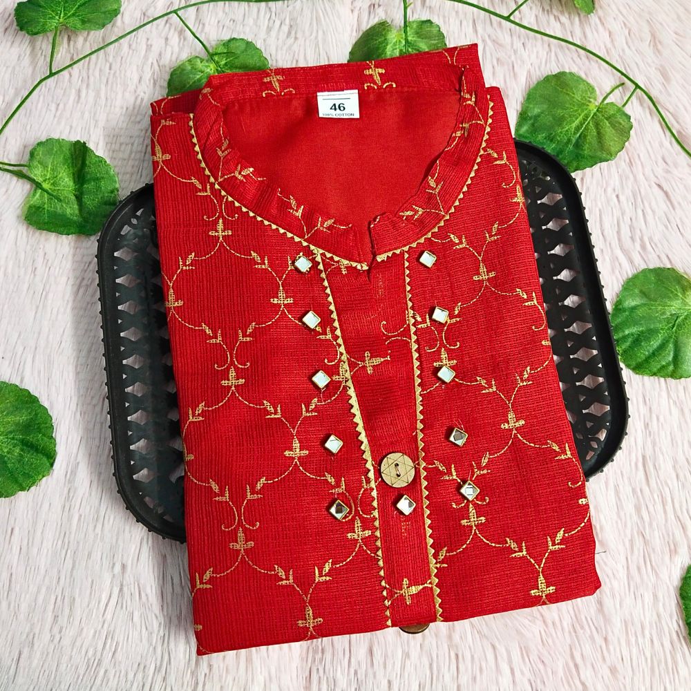 013 Red Grand kurti