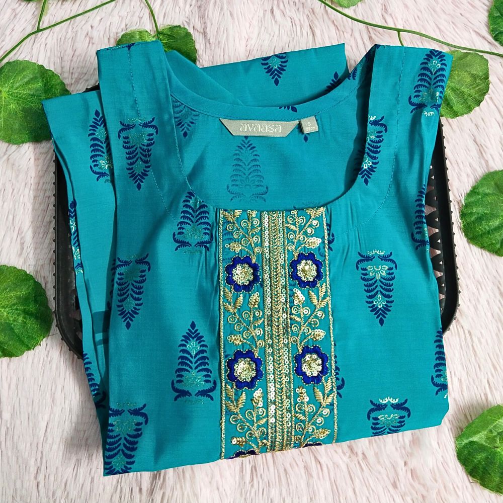 033 Blue kurti