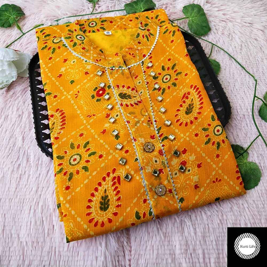 39 Yellow Patola Kurti