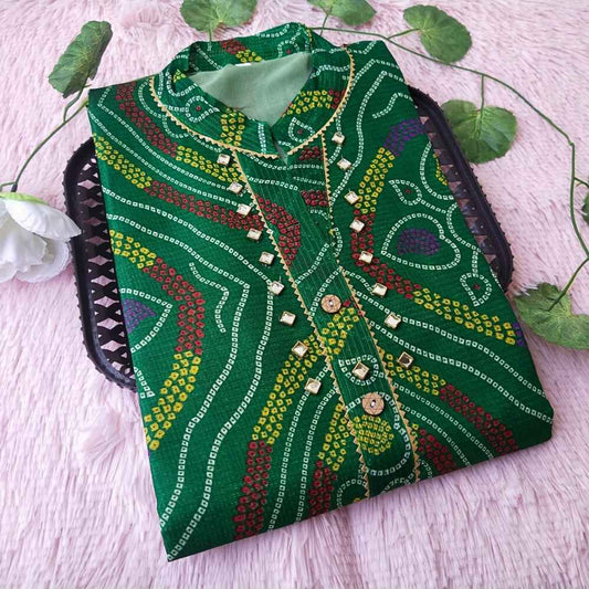 38 Green Patola Kurti