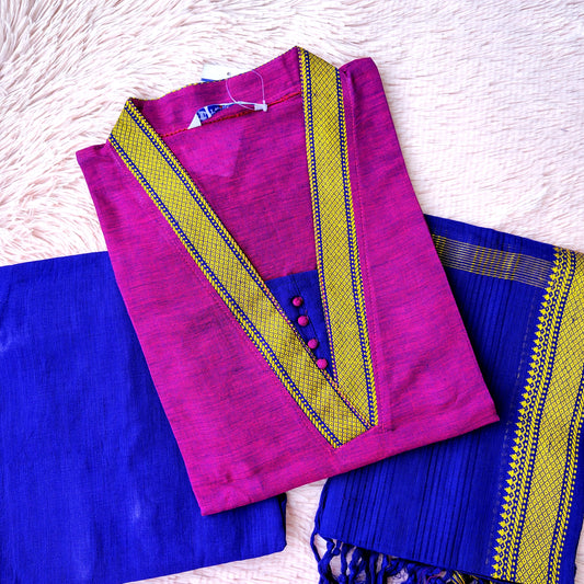 KS05 Mangalgiri Cotton 3 Piece Set