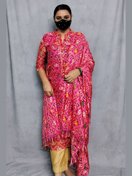 K0068 kurti Dupatta 2 piece set