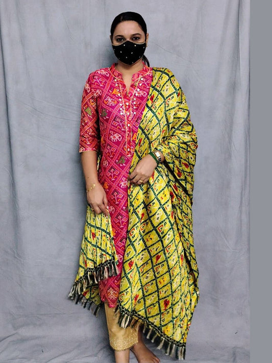 K0063 kurti Dupatta 2 piece set