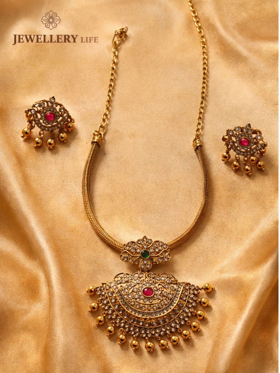 Z099 Gold Look A-like Choker Set