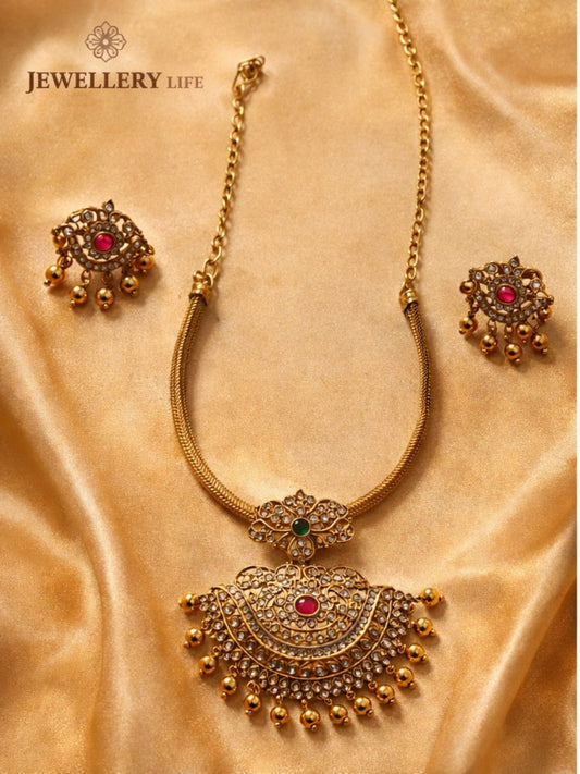 Z099 Gold Look A-like Choker Set