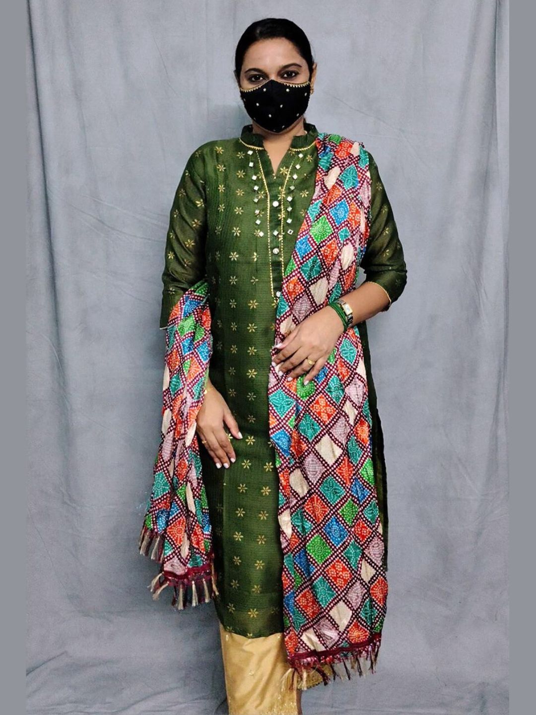 K0062  kurti Dupatta 2 piece set