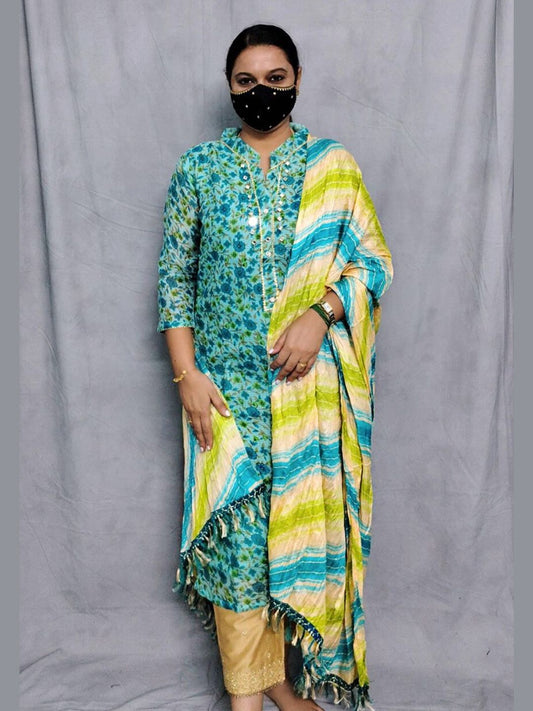 K0060 kurti Dupatta 2 piece set