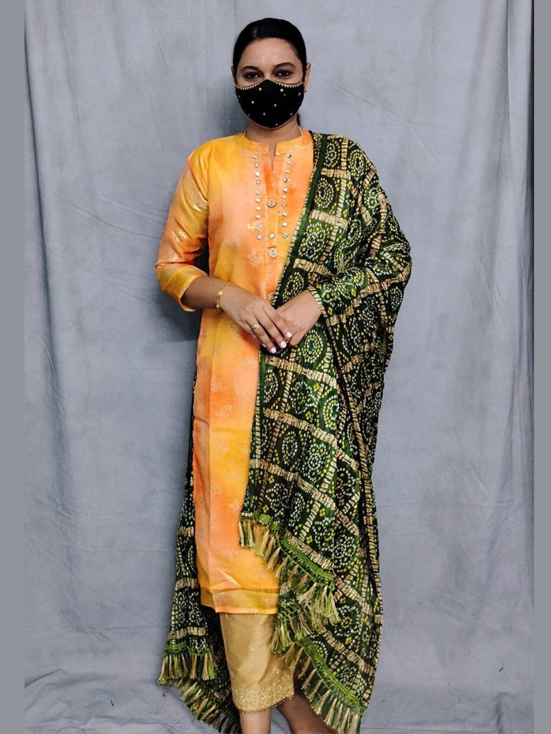 K0067 kurti Dupatta 2 piece set