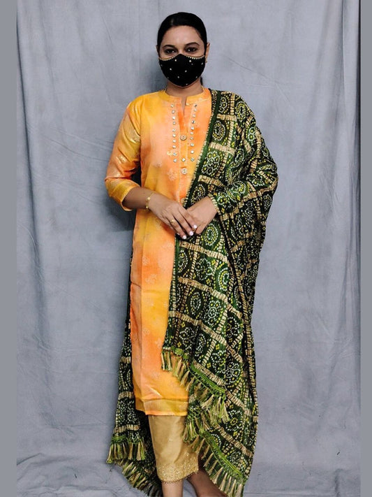 K0067 kurti Dupatta 2 piece set