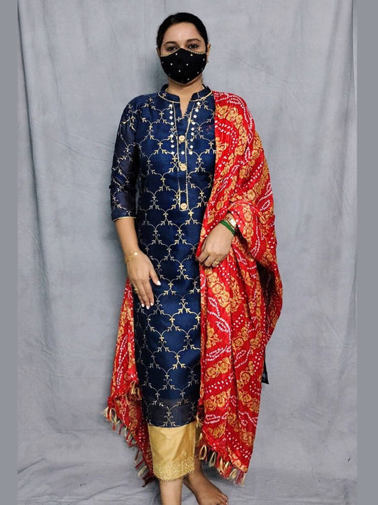 K0064 kurti Dupatta 2 piece set