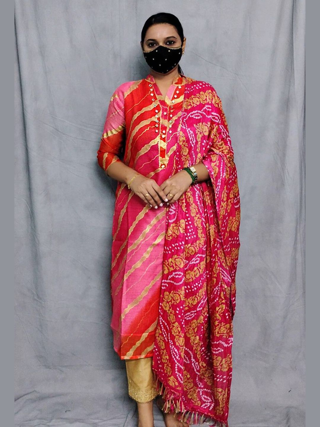 K0065 kurti Dupatta 2 piece set