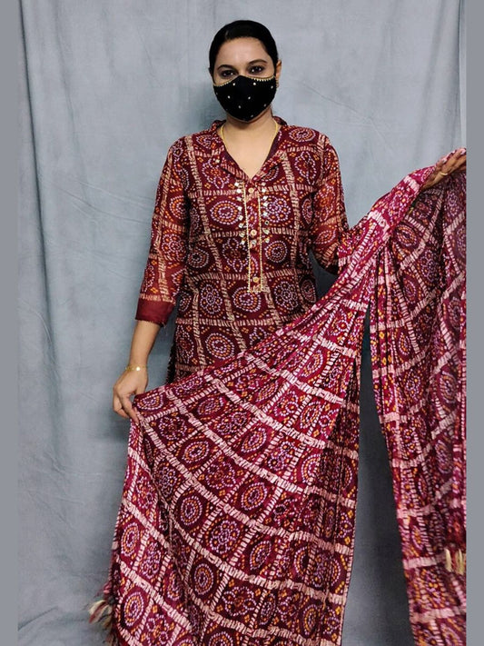 K0066 kurti Dupatta 2 piece set