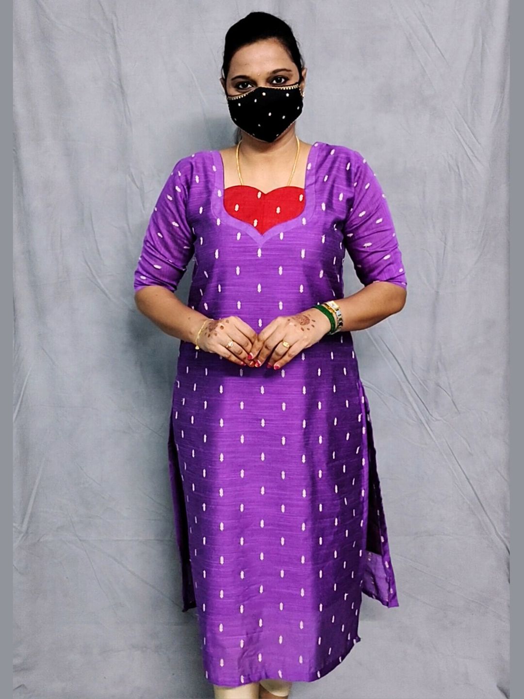 W0004 Raw silk kurti