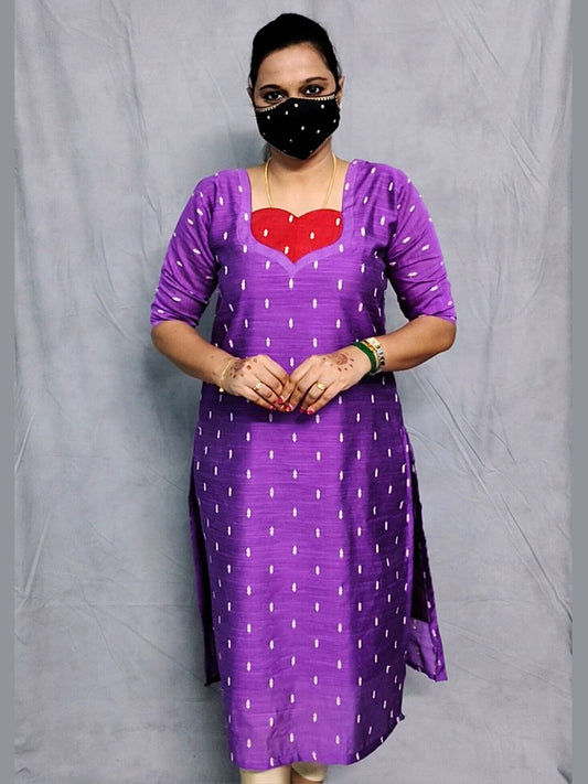 W0004 Raw silk kurti