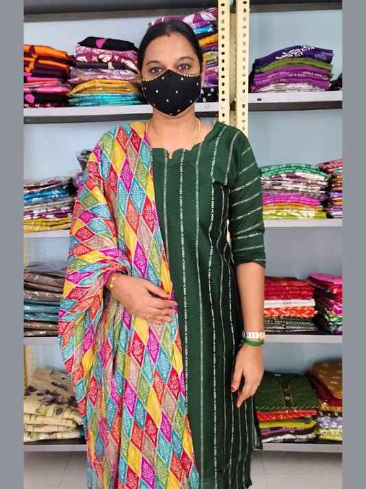 W0006 Kurti + Dupatta Combo