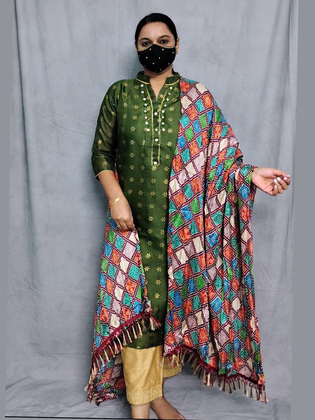 K0062  kurti Dupatta 2 piece set