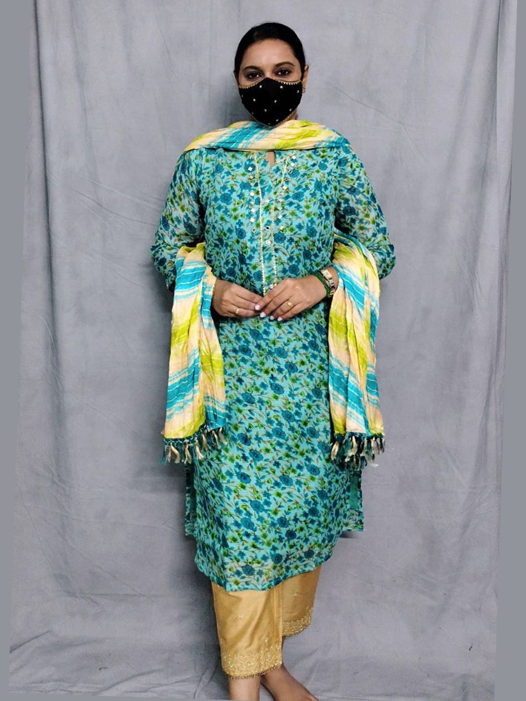 K0060 kurti Dupatta 2 piece set