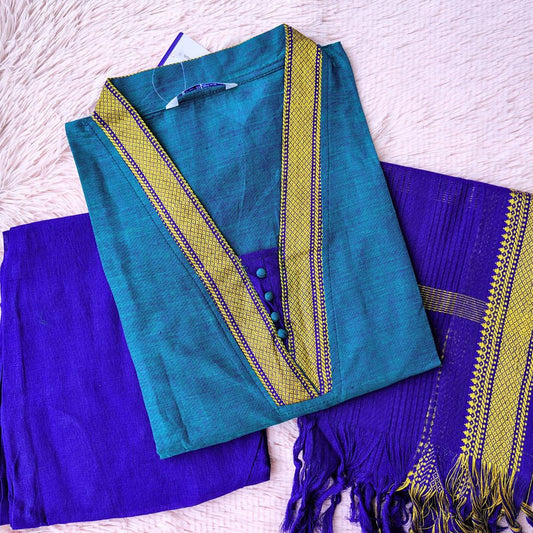 KS03 Mangalgiri Cotton 3 Piece Set