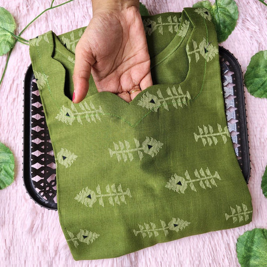 KL35024 Linen cotton kurti