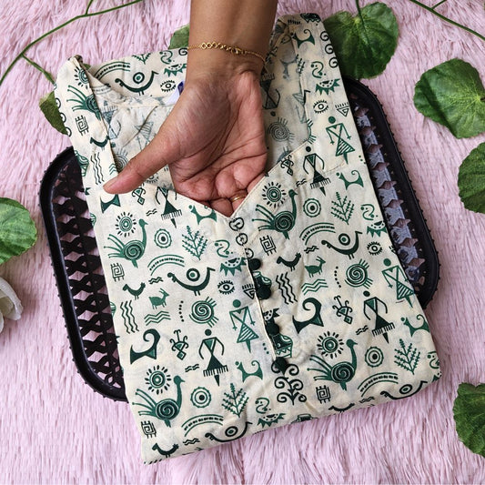 KL35012 kalamkari cotton kurti