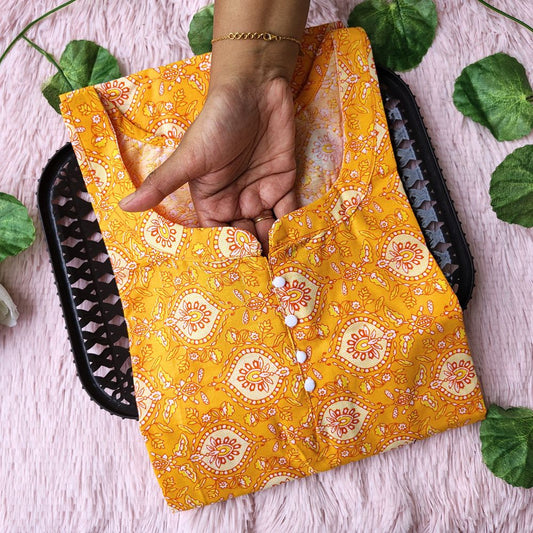 KL3507 kalamkari cotton kurti