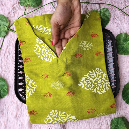 KL35022 Linen cotton kurti