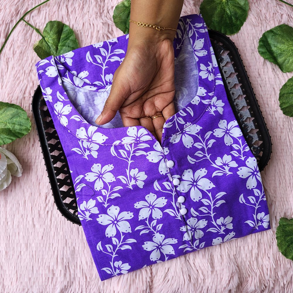KL35015 kalamkari cotton kurti