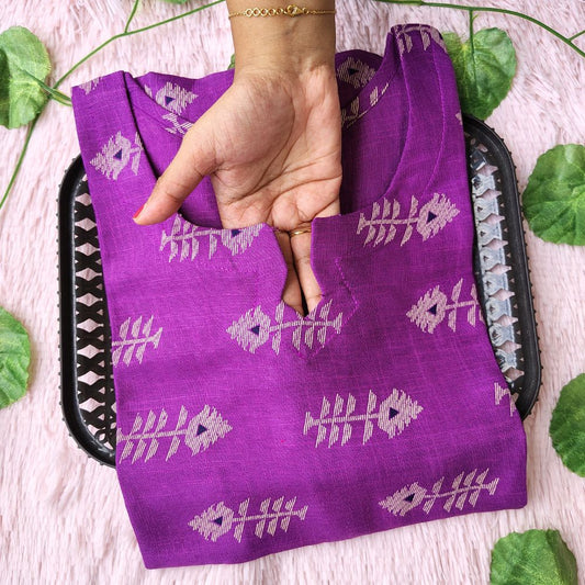 KL3401 Linen cotton kurti