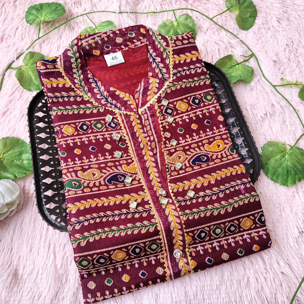 K20 Maroon kurti
