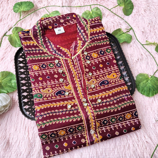 K20 Maroon kurti