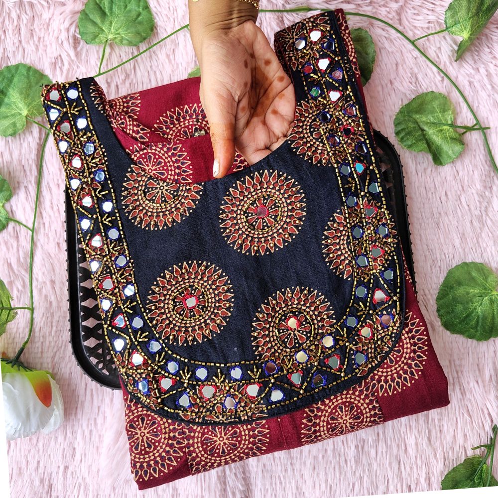 W0008  Pure kalamkari cotton Anarkali kurti