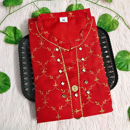 013 Red Grand kurti