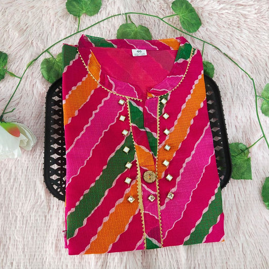 77 Pink Multi Kurti
