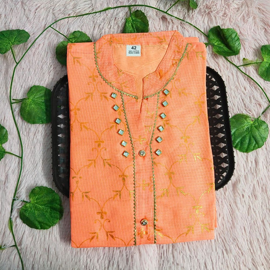83 Orange Grand Kurti