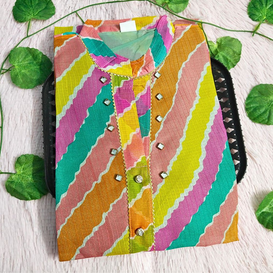 025 Multi color kurti ( Plus size)