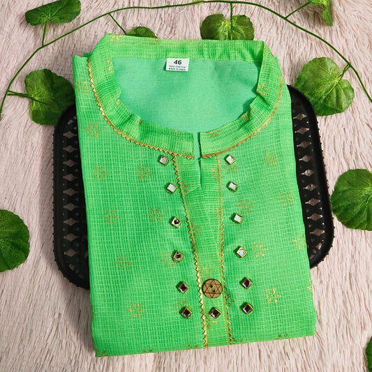 023 Pista Green Grand kurti