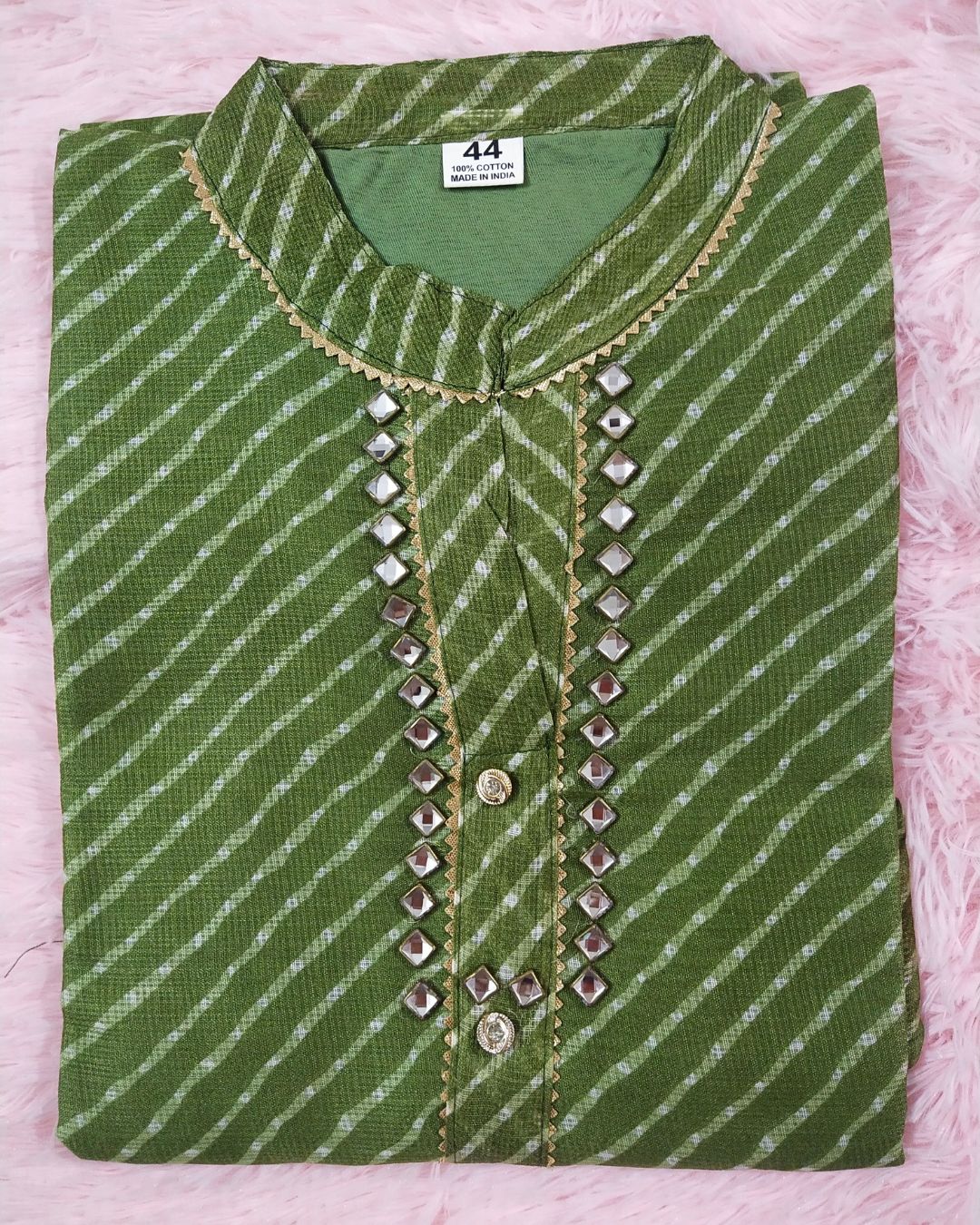 K71 Mehendi green kurti