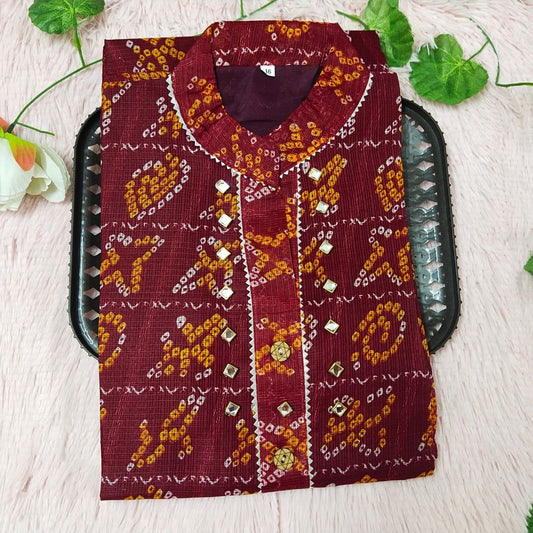 K88 Maroon Kurti