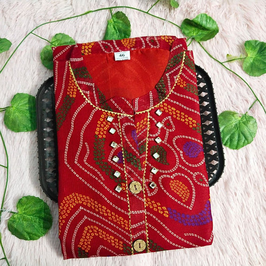 87 Maroon Colour Kurti