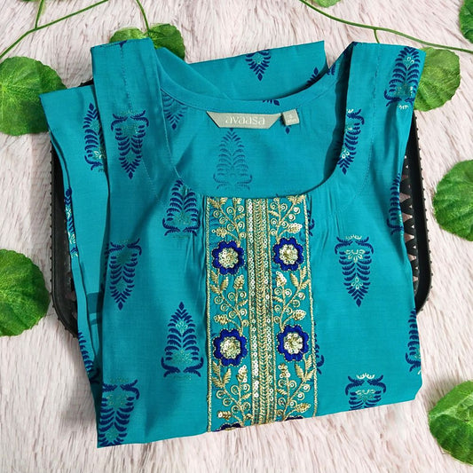 033 Blue kurti