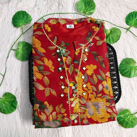 004 Red color kurti