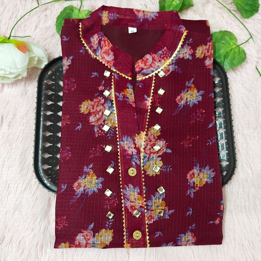 59 Burgundy kurti